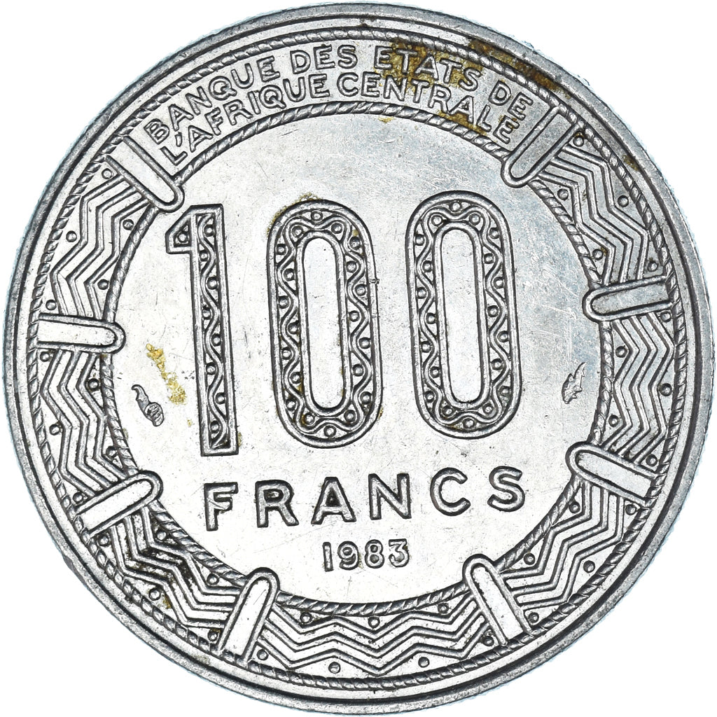 Coin, Gabon, 100 Francs, 1983