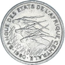 Coin, Central African States, 50 Francs, 1980
