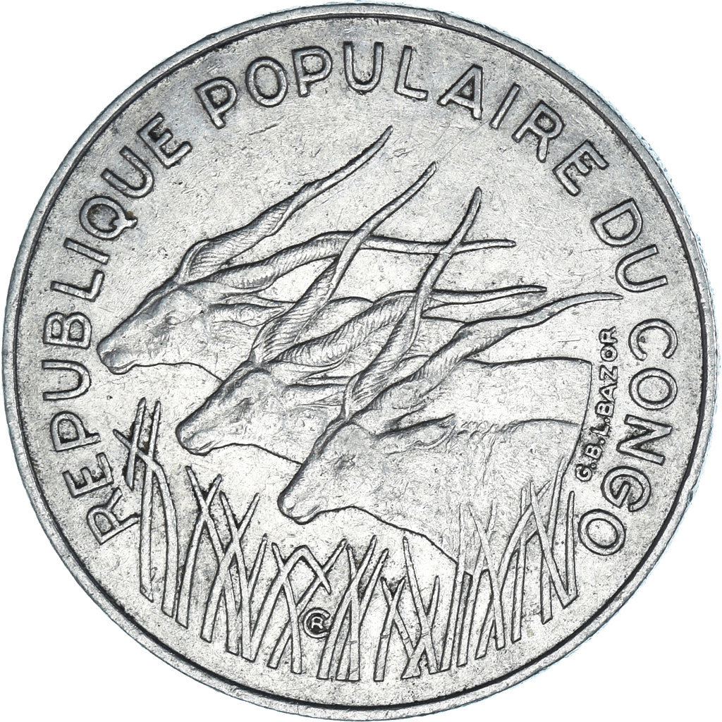 Coin, Congo Republic, 100 Francs, 1983