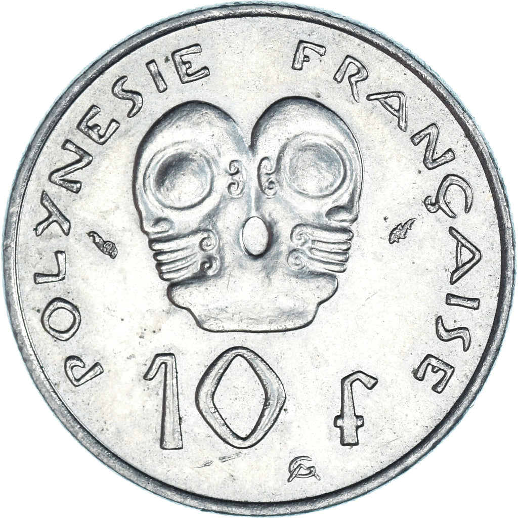 Moneda, Polinesia francesa, 10 Francs, 1993