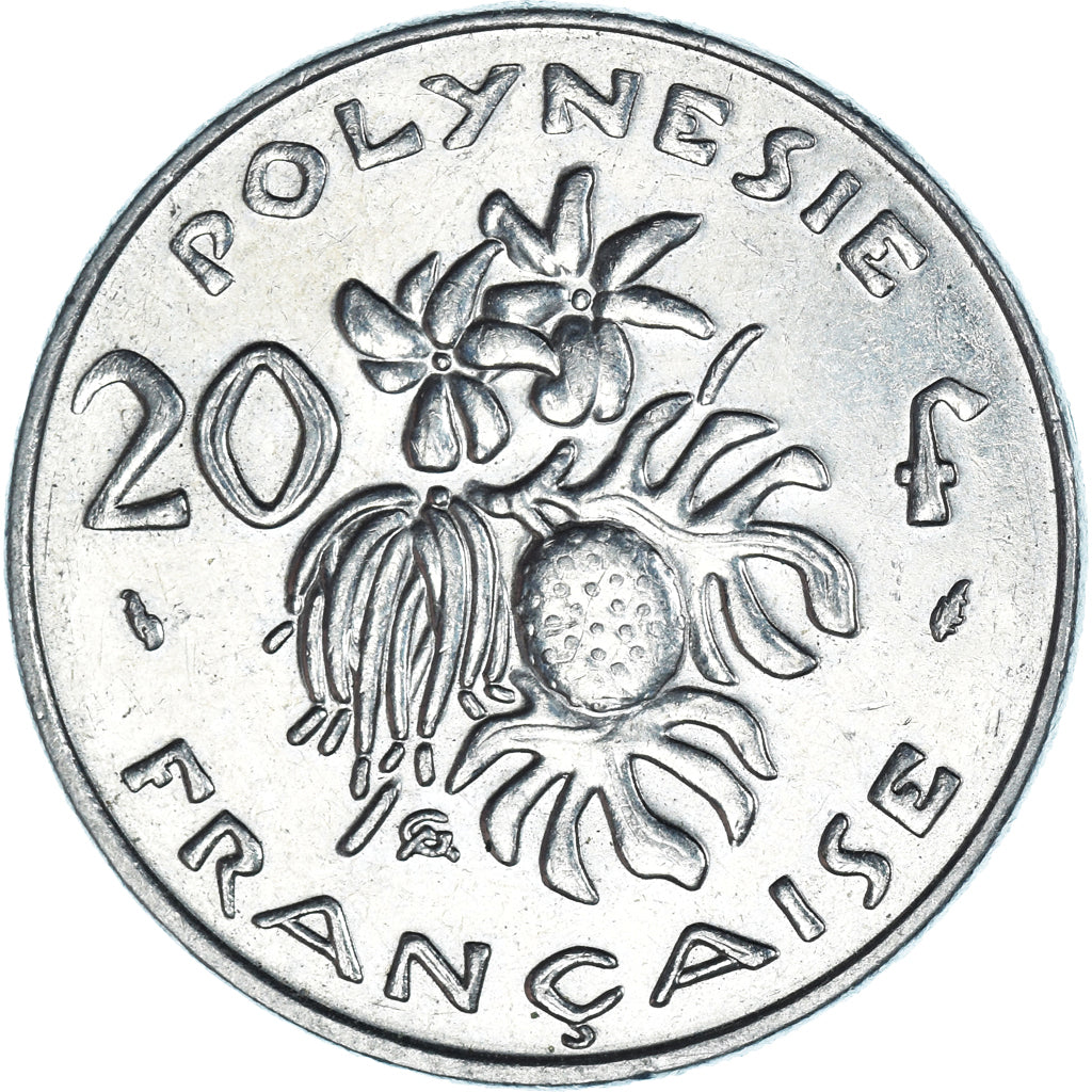 Moneda, Polinesia francesa, 20 Francs, 1991