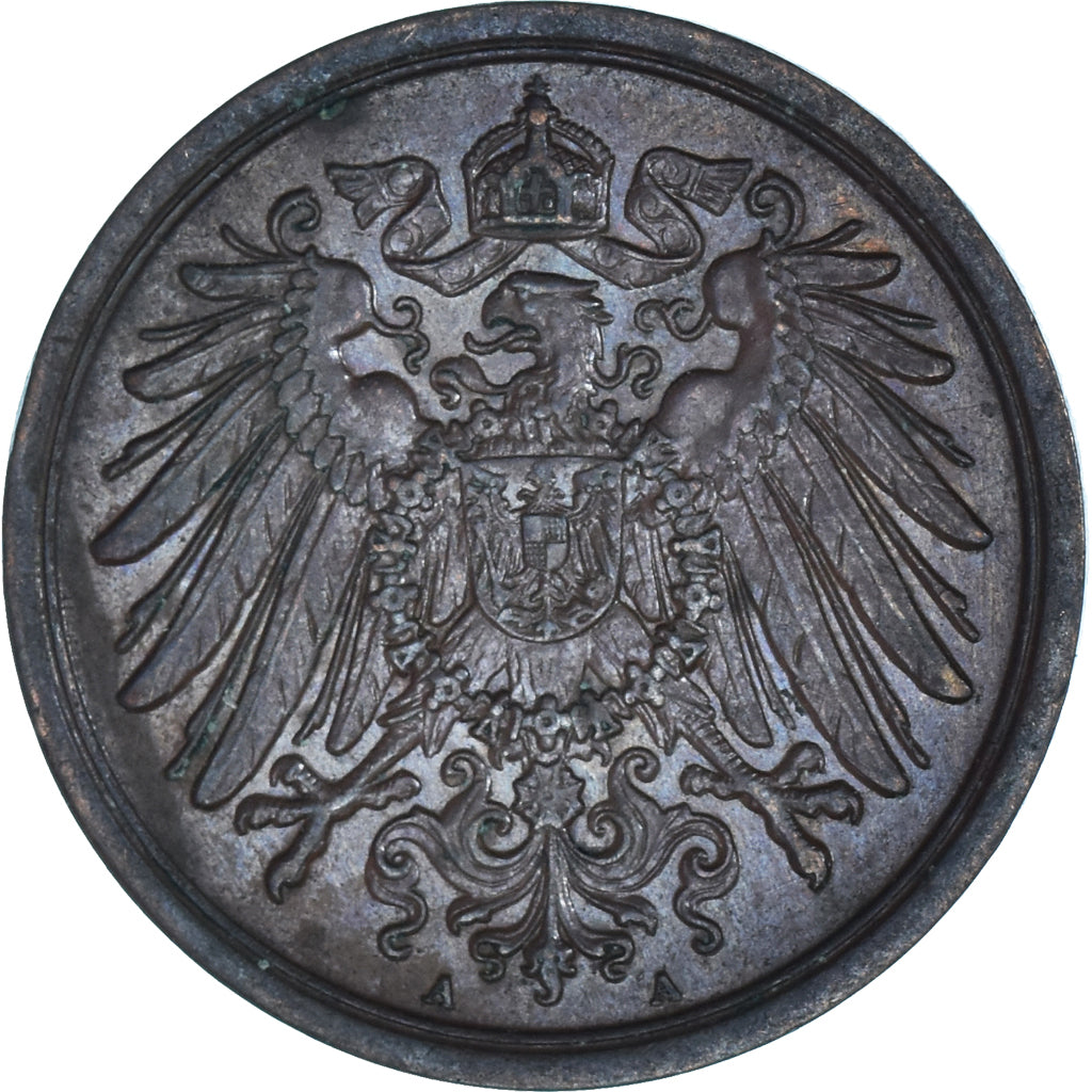 Monnaie, Allemagne, 2 Pfennig, 1907
