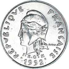 Coin, French Polynesia, 10 Francs, 1992