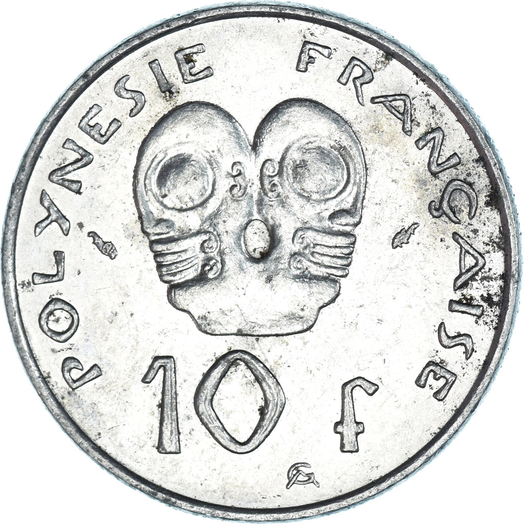 Coin, French Polynesia, 10 Francs, 1992