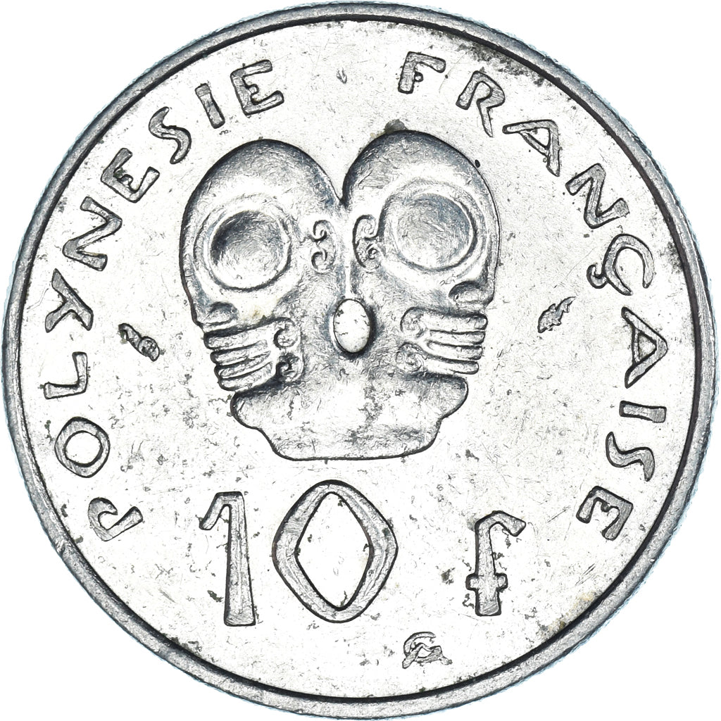 Moeda, Polinésia Francesa, 10 Francs, 1983