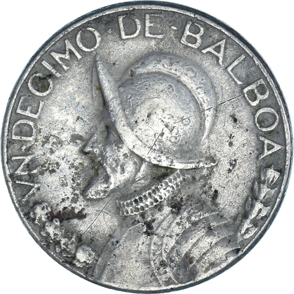 Moneta, Panama, 1/10 Balboa, 1970