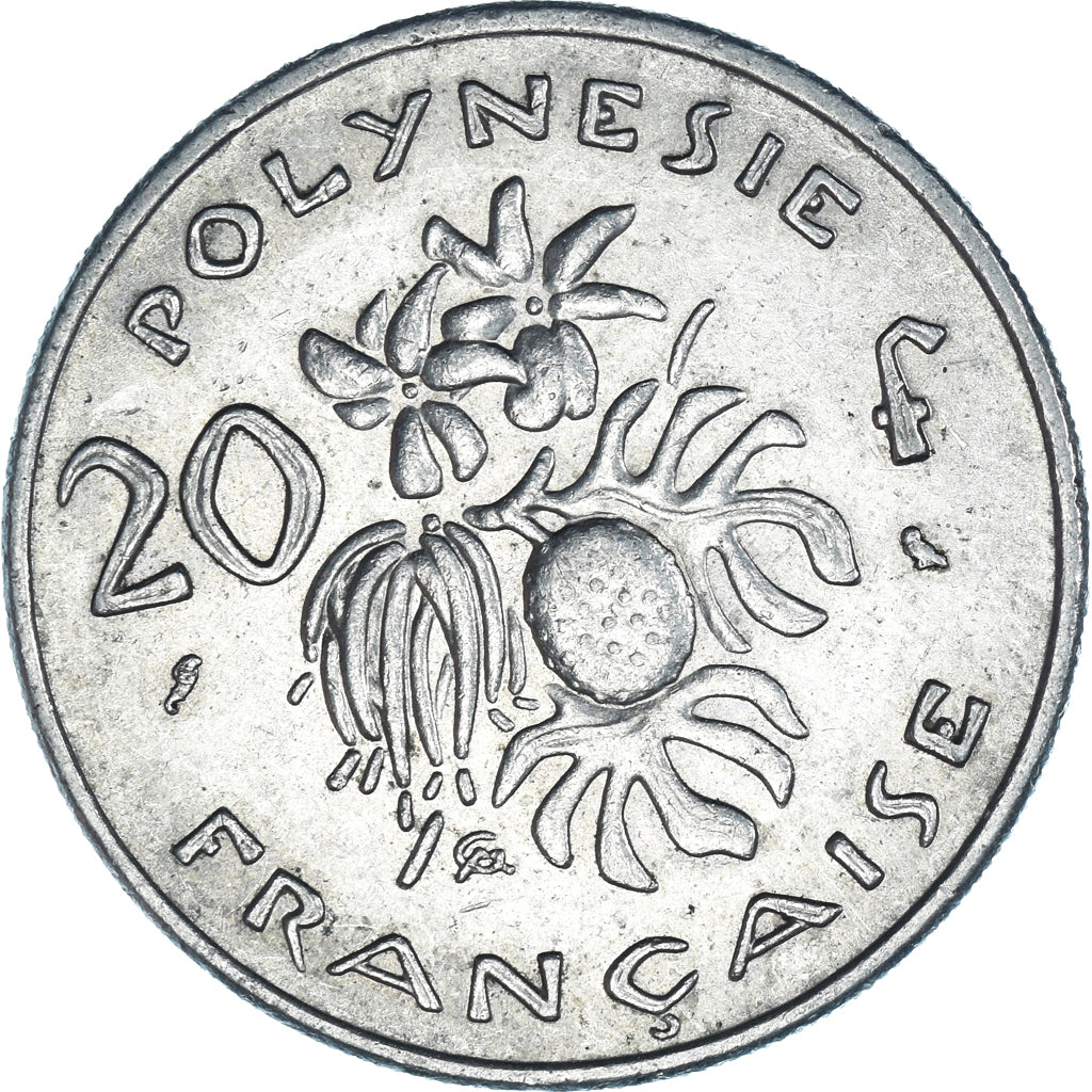 Moeda, Polinésia Francesa, 20 Francs, 1970