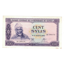 Banknote, Guinea, 100 Sylis, 1971, KM:19, AU(55-58)