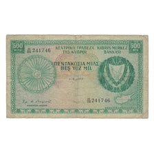 Banknote, Cyprus, 500 Mils, 1973, 1973-05-01, KM:42b, VG(8-10)