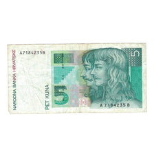 Banknote, Croatia, 5 Kuna, 1993, 1993-10-31, KM:28a, EF(40-45)