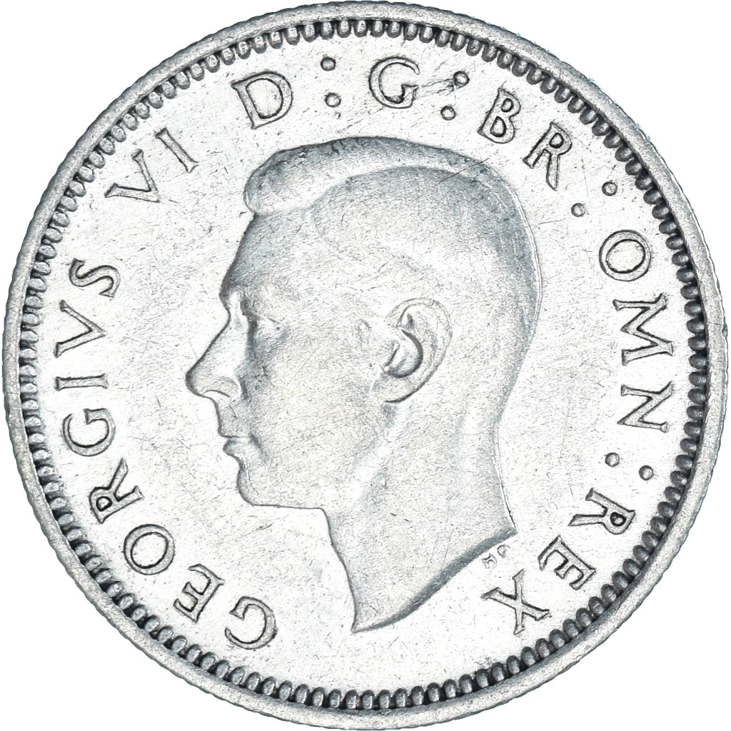 Coin, Great Britain, 6 Pence, 1944