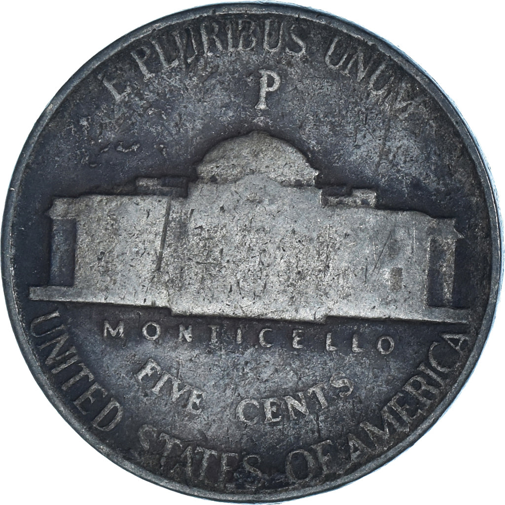Moneda, Estados Unidos, 5 Cents, 1945