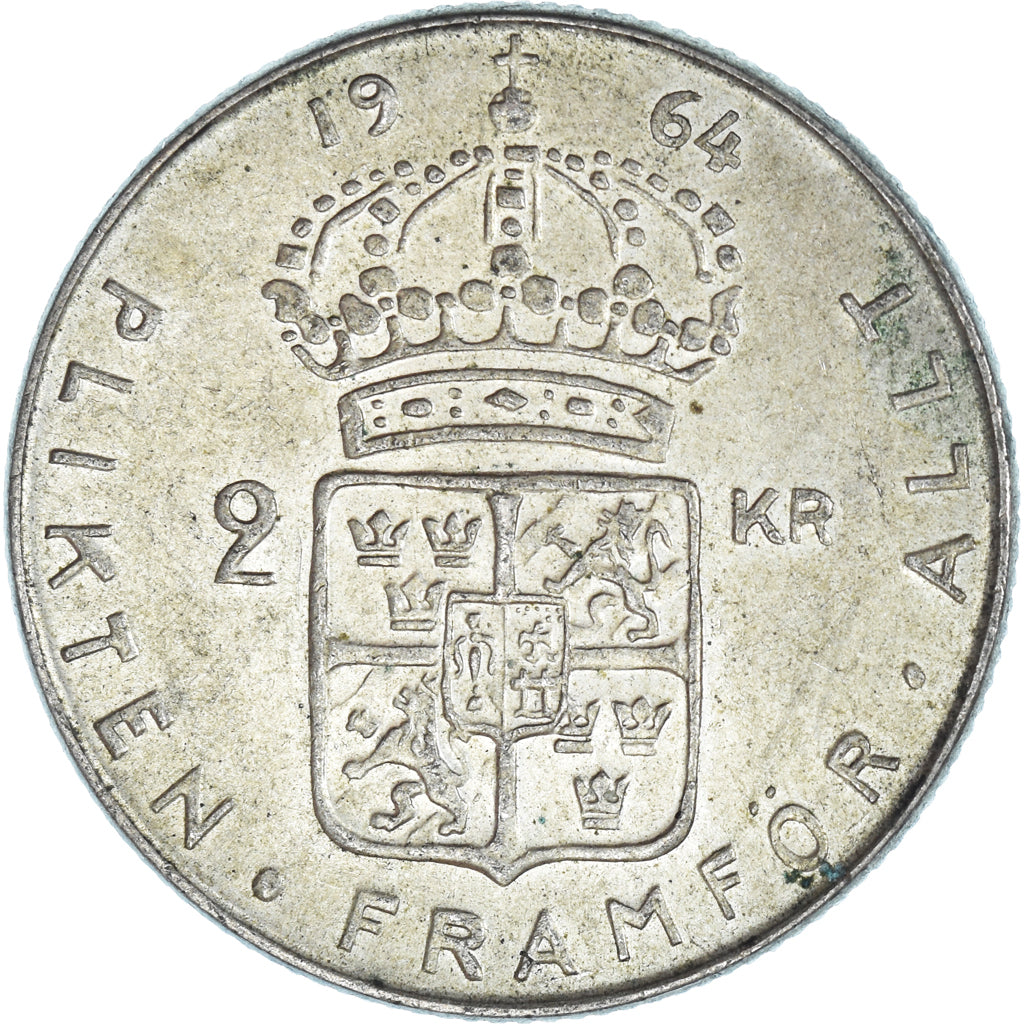 Coin, Sweden, 2 Kronor, 1964