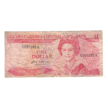 Banknote, East Caribbean States, 1 Dollar, KM:17a, VG(8-10)