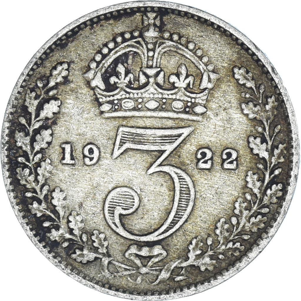 Munten, Groot Bretagne, 3 Pence, 1922