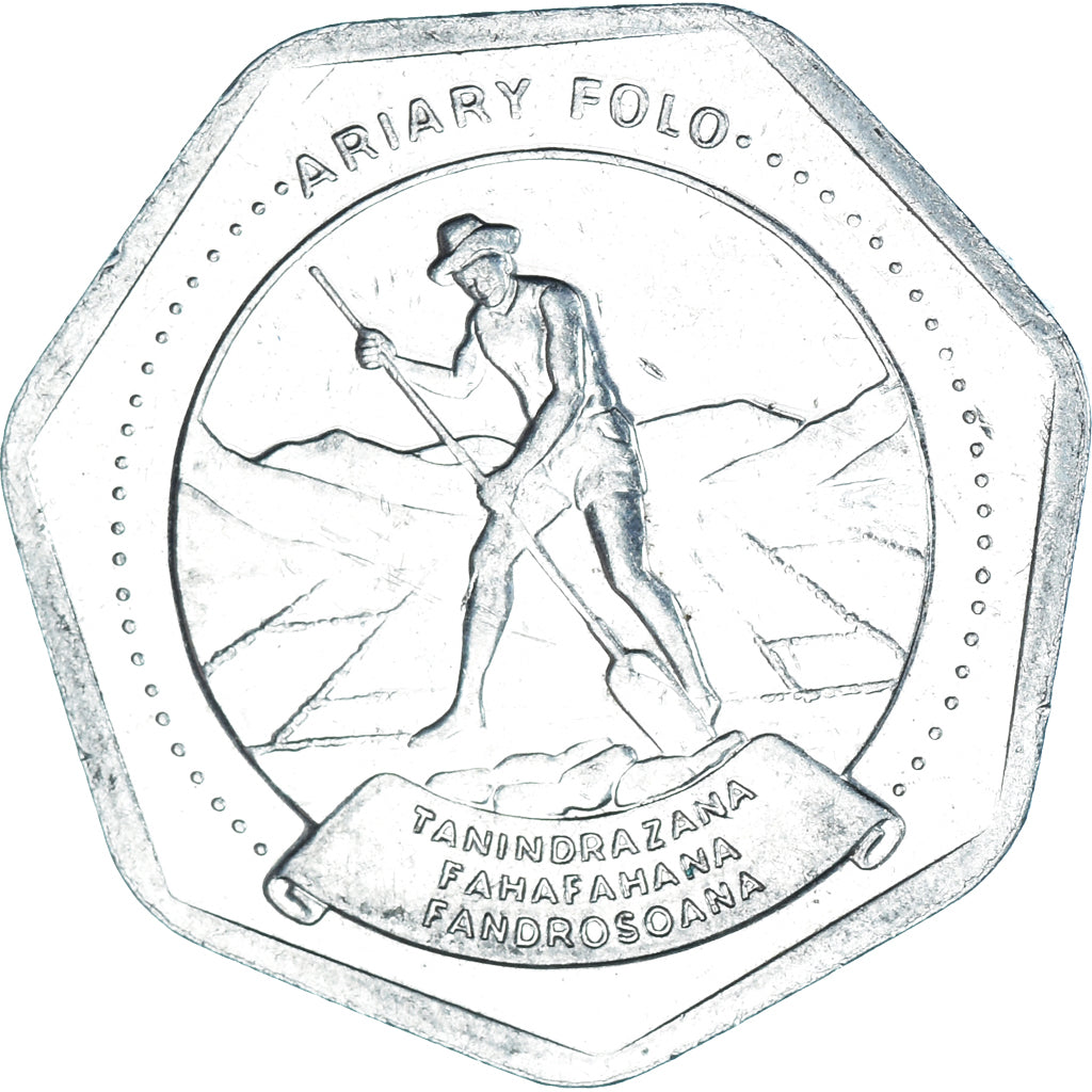 Moneda, Madagascar, 10 Ariary, 1999