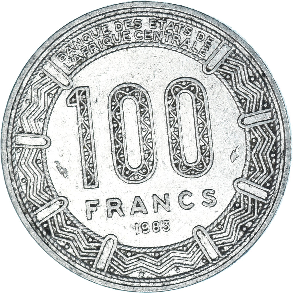 Coin, Congo, 100 Francs, 1983