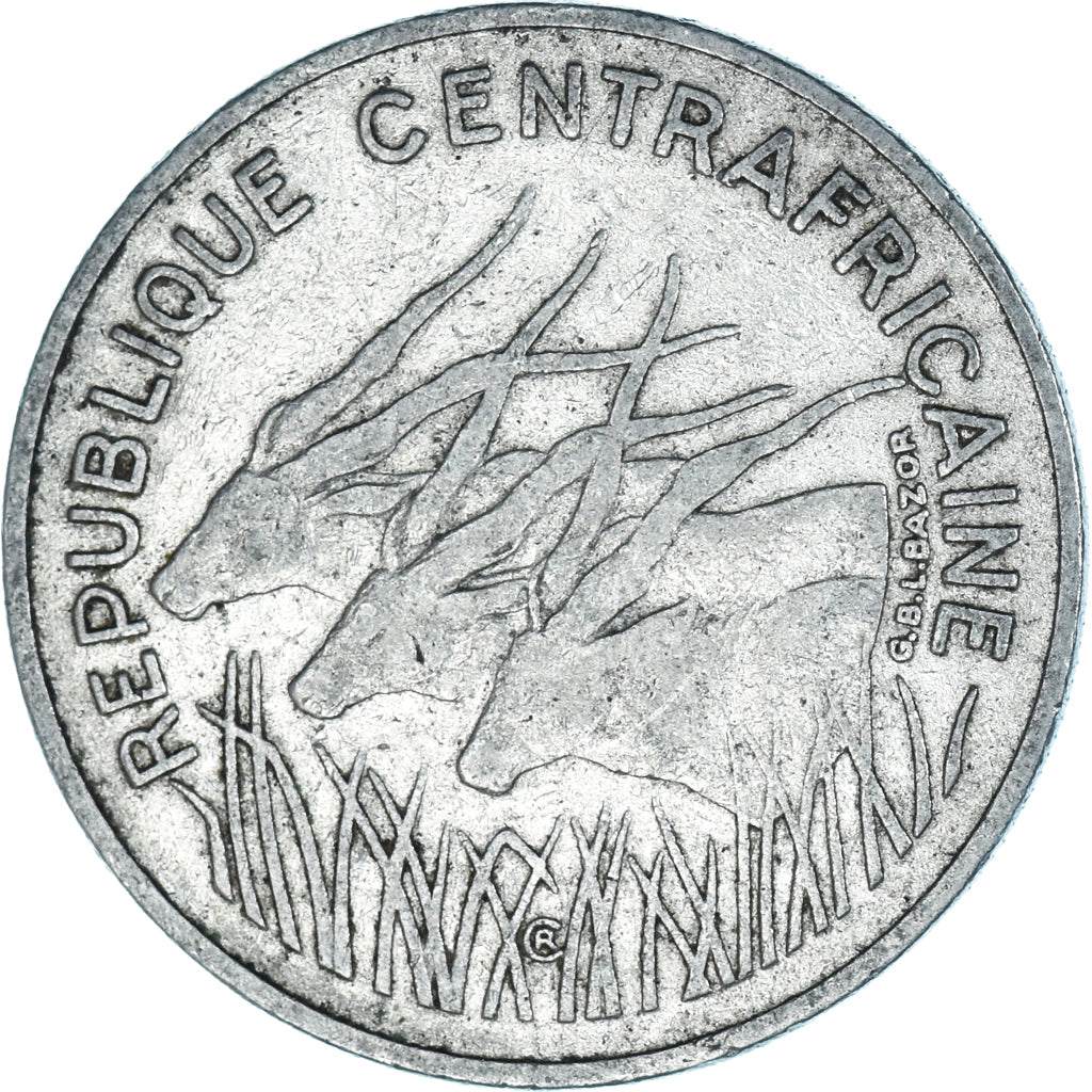 Munten, Centraal Afrikaanse Republiek, 100 Francs, 1972
