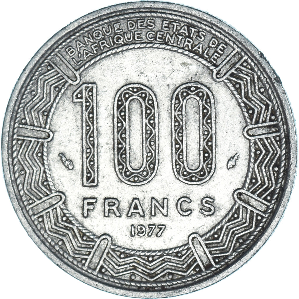 Coin, Gabon, 100 Francs, 1977