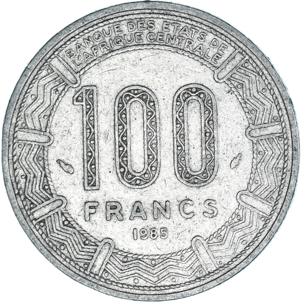 Coin, Congo, 100 Francs, 1985