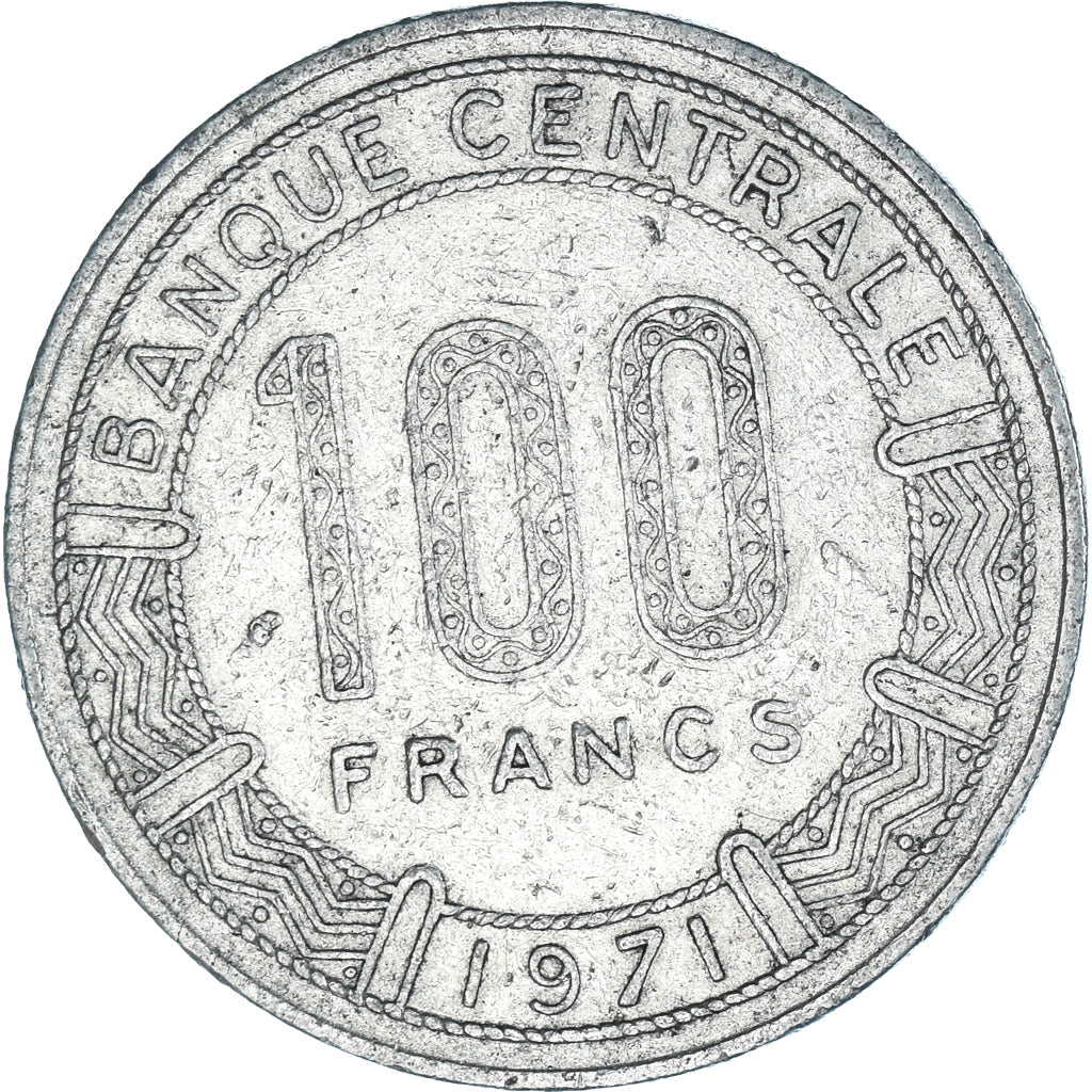 Coin, Congo, 100 Francs, 1971