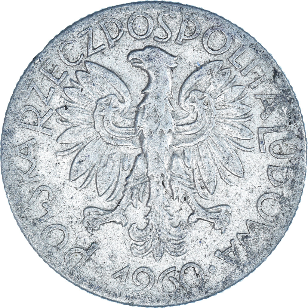 Moneda, Polonia, 5 Zlotych, 1960
