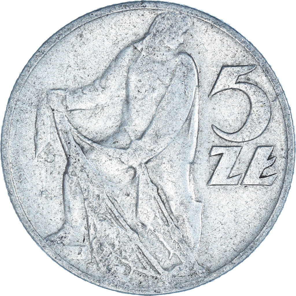 Moneda, Polonia, 5 Zlotych, 1960