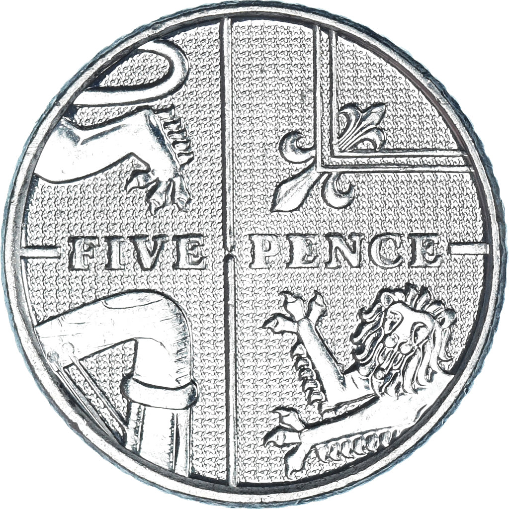Coin, Great Britain, 5 Pence, 2016
