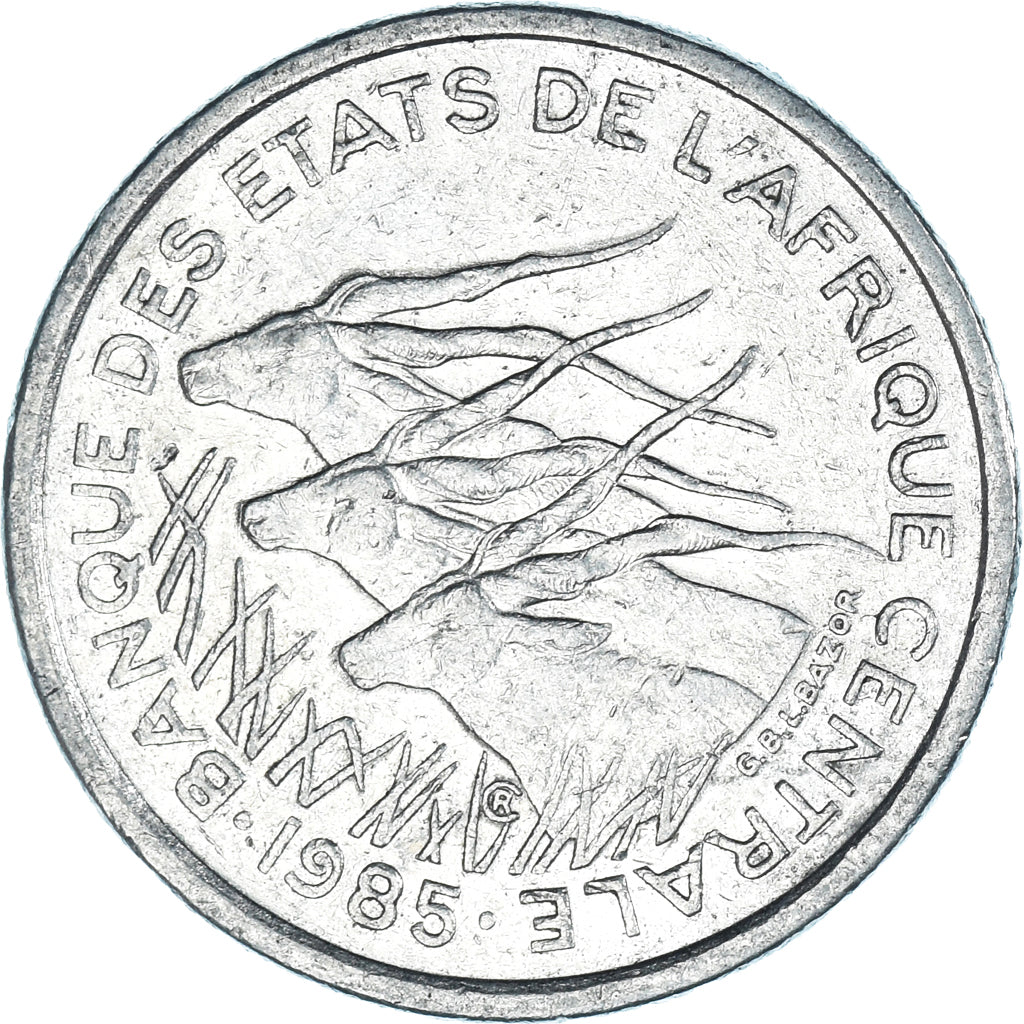 Monnaie, États de l'Afrique centrale, 50 Francs, 1985
