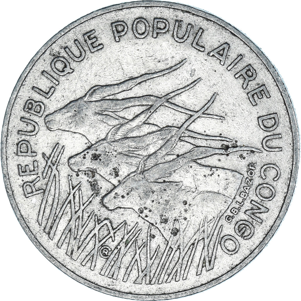 Moneta, Congo, 100 Francs, 1983