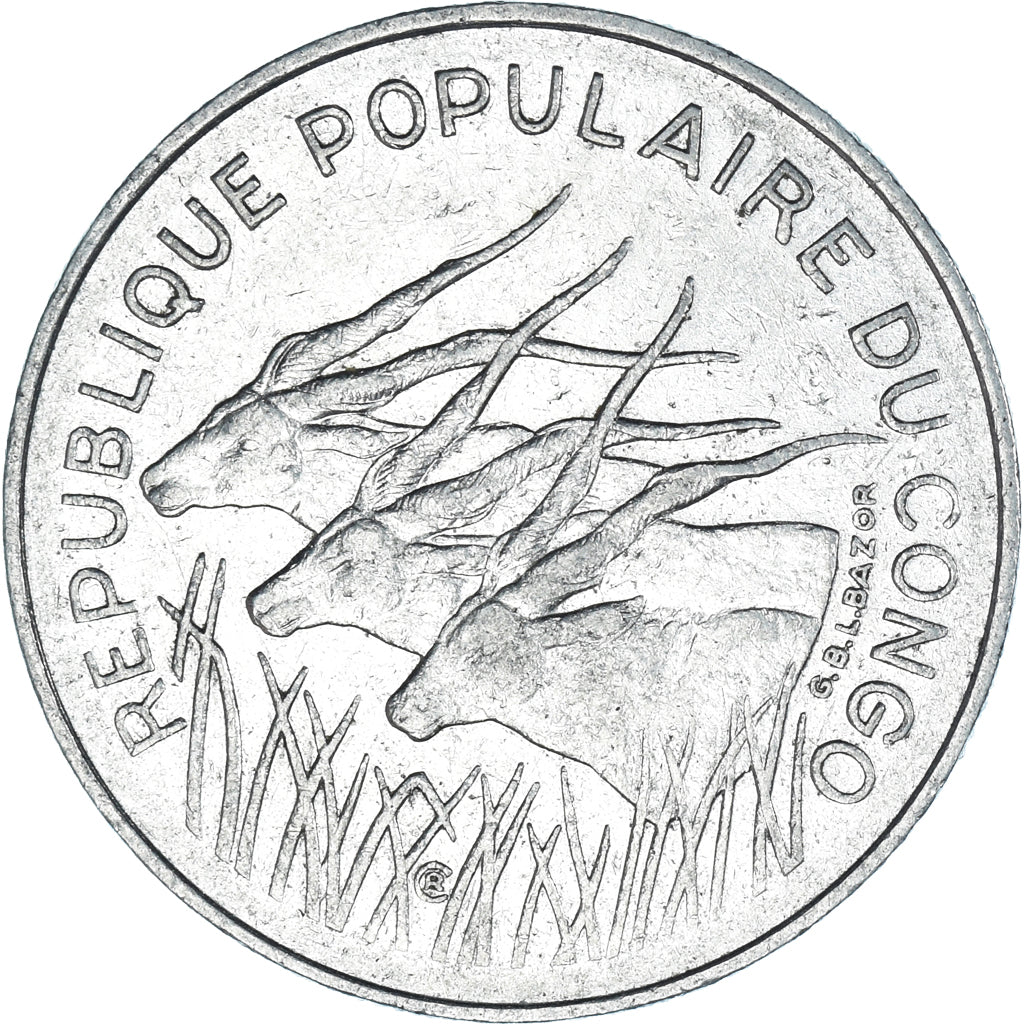 Coin, Congo, 100 Francs, 1990