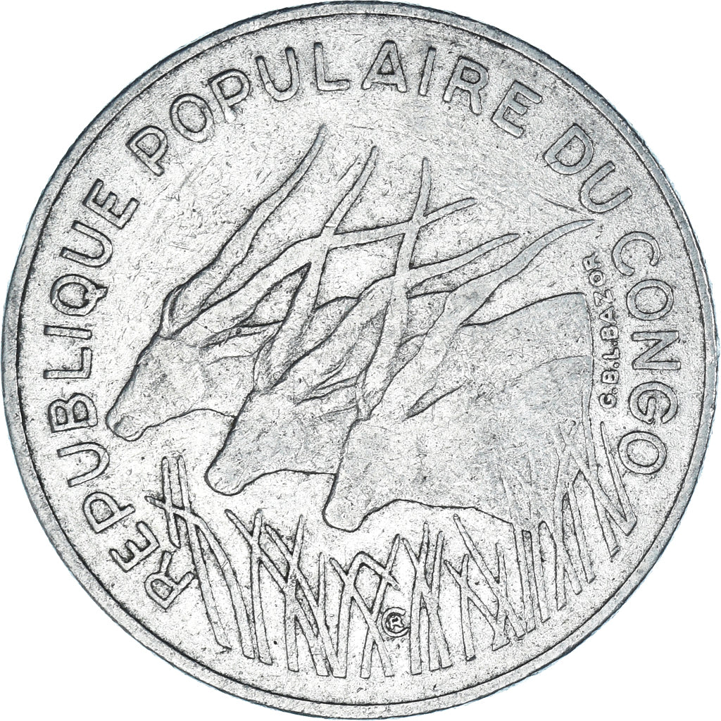 Coin, Congo, 100 Francs, 1982