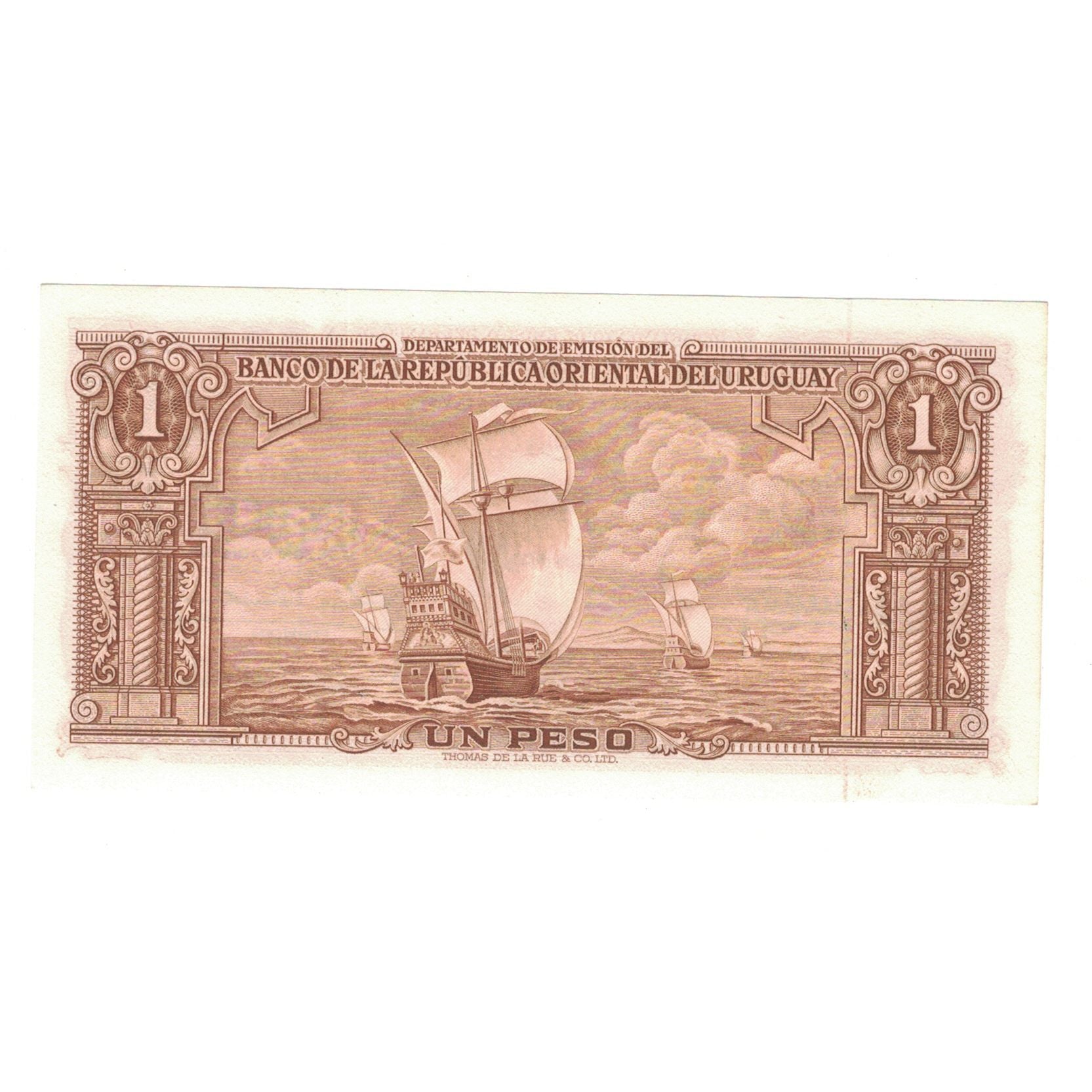Billete, 1 Peso, 1939, Uruguay, KM:35b, UNC