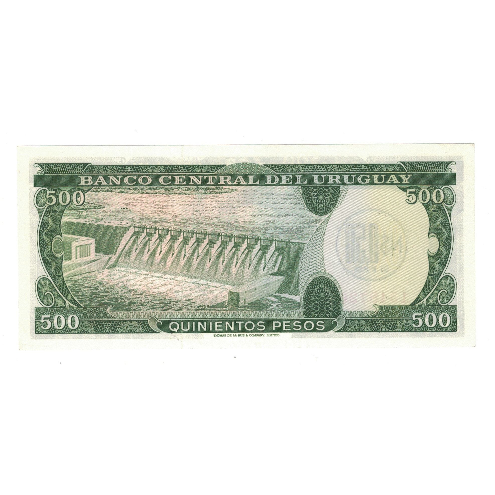 Banknote, Uruguay, 0.50 Nuevo Peso on 500 Pesos, Undated (1975), KM:54, UNC(63)