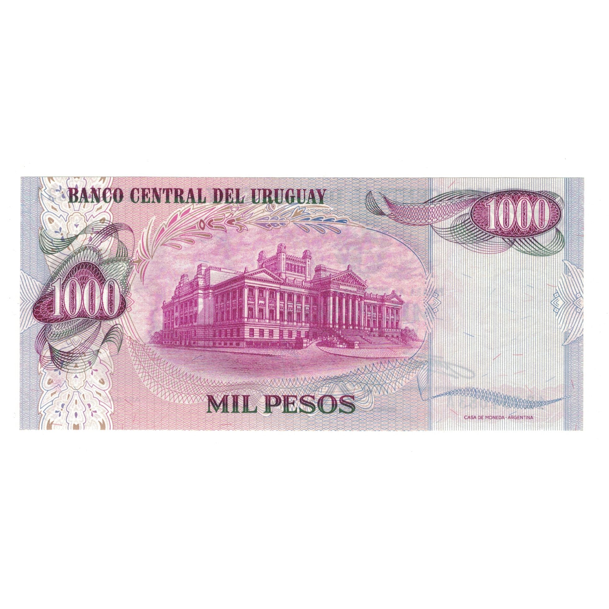Banknote, Uruguay, 1000 Pesos, Undated (1974), KM:52, UNC(65-70)