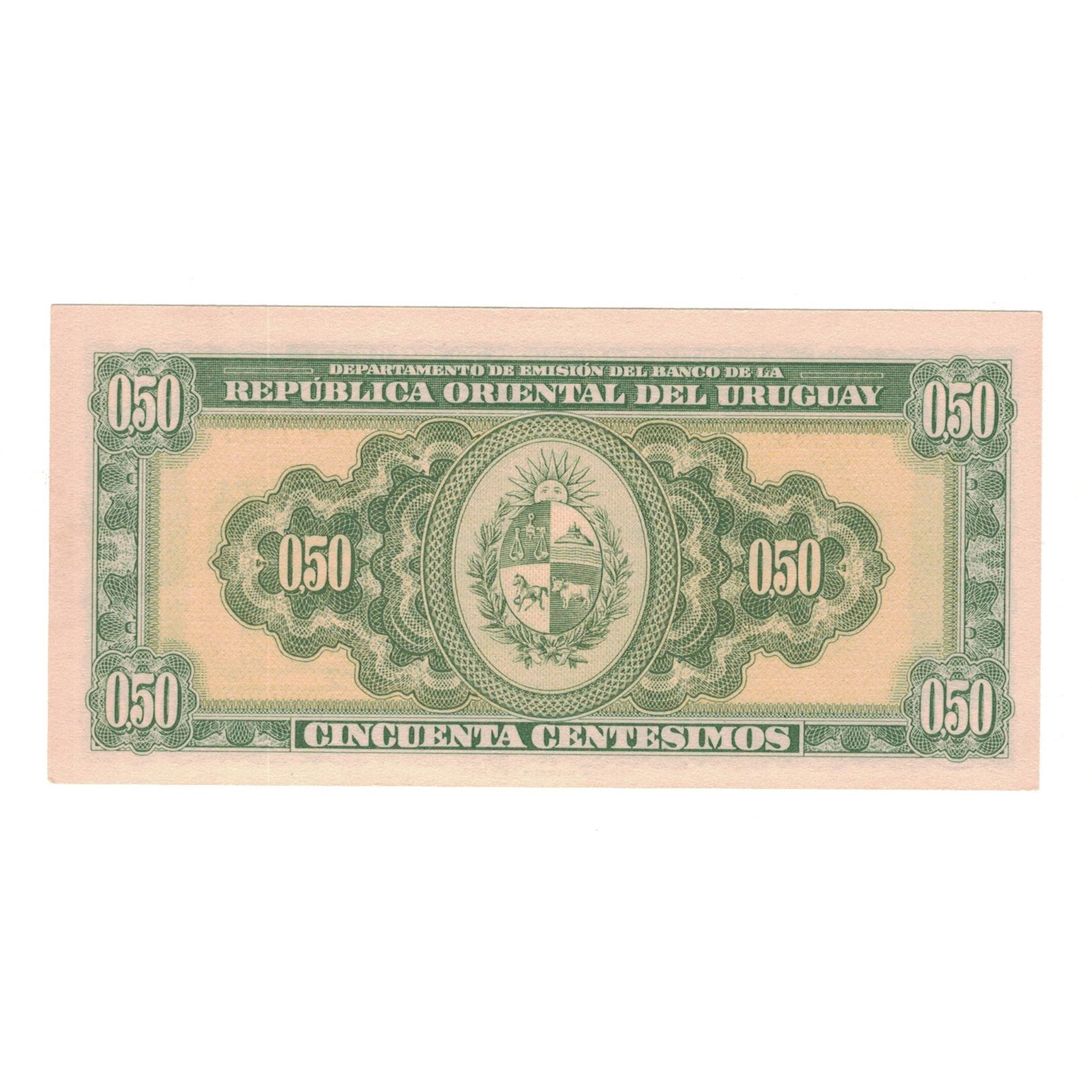 Banknote, Uruguay, 50 Centesimos, 1939, KM:34, UNC(65-70)