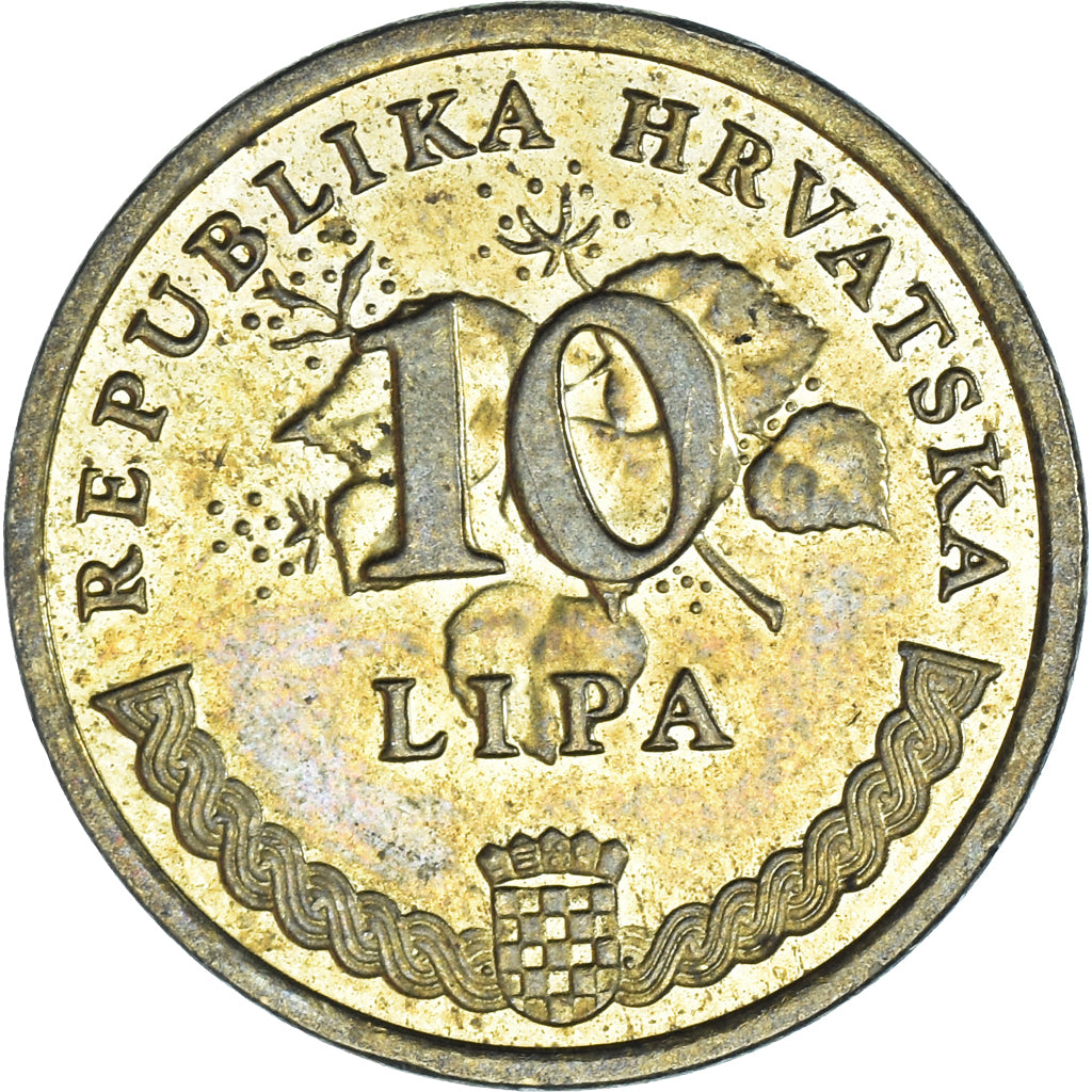 Moeda, Croácia, 10 Lipa, 2009