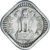 Münze, India, 5 Naye Paise, 1957