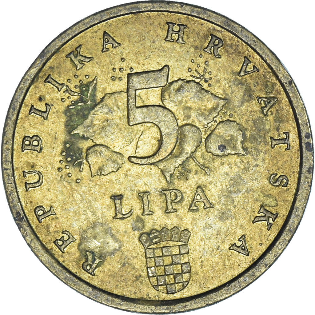Moeda, Croácia, 5 Lipa, 2003