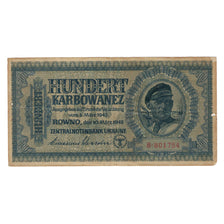 Banknote, Ukraine, 100 Karbowanez, 1942, 1942-03-10, KM:55, VF(20-25)