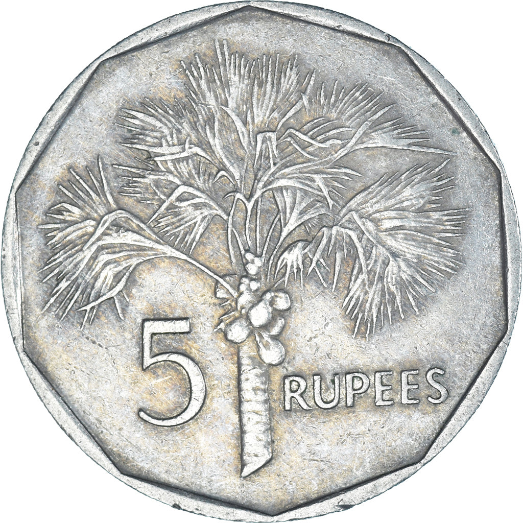 Coin, Seychelles, 5 Rupees, 1982