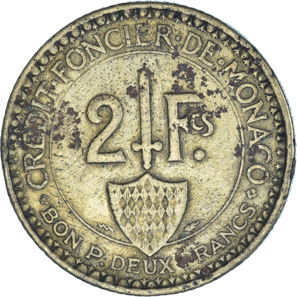 Münze, Monaco, 2 Francs, 1926