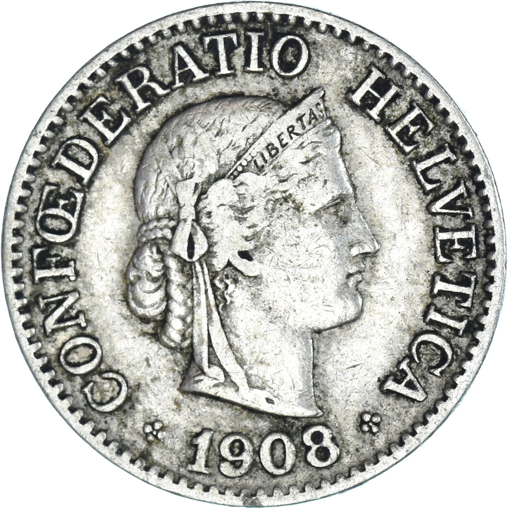 Coin, Switzerland, 10 Rappen, 1908