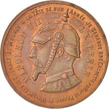 FRANCE, 10 Centimes, 1871, AU(55-58), Bronze, 13.54