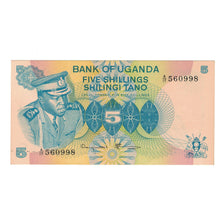 Banknote, Uganda, 5 Shillings, Undated (1977), KM:5a, AU(50-53)