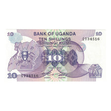 Nota, Uganda, 10 Shillings, 1982, KM:16, UNC(63)