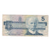 Banknote, Canada, 5 Dollars, 1986, KM:95c, VF(20-25)