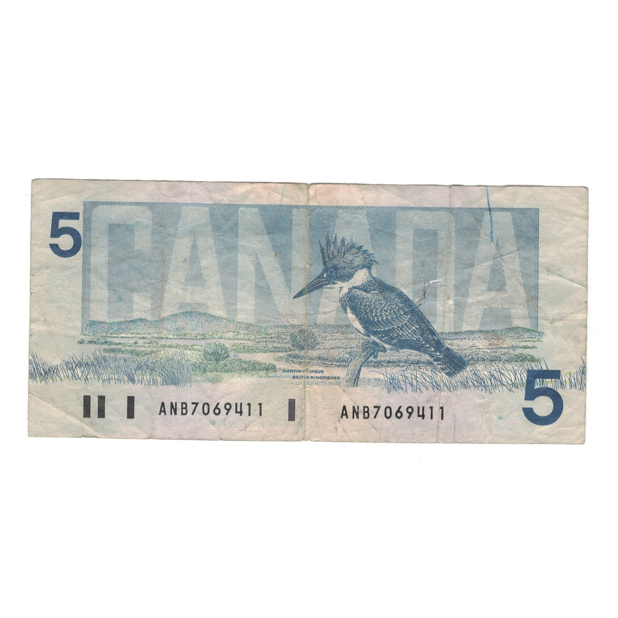 Banknote, Canada, 5 Dollars, 1986, KM:95c, VF(20-25)