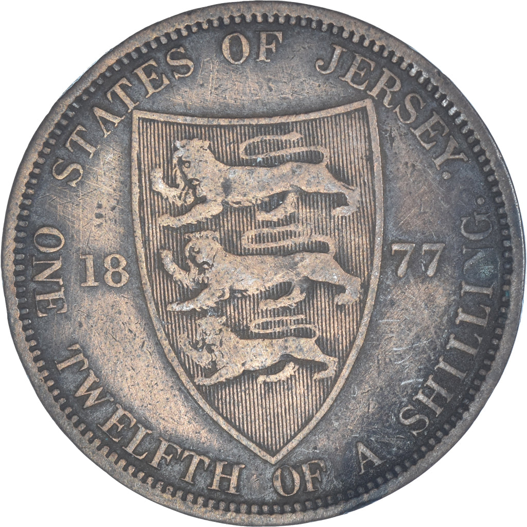 Münze, Jersey, 1/12 Shilling, 1877