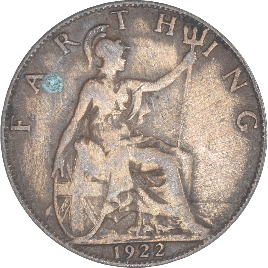 Munten, Groot Bretagne, Farthing, 1922